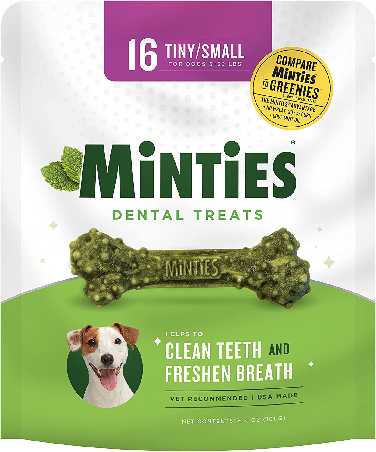 Minties Maximum Mint Dental Bone Tiny/Small