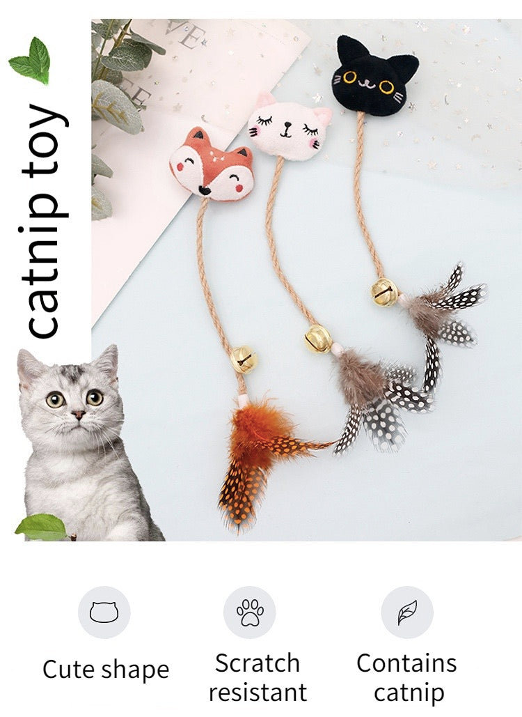 Feather Catnip Cat Toys with Bell