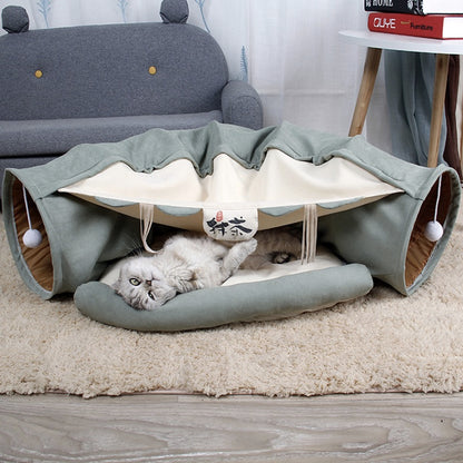 Foldable Cat Tunnel House - Paws Discovery 