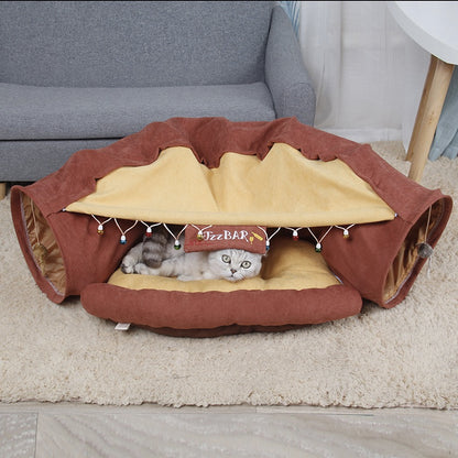 Foldable Cat Tunnel House - Paws Discovery 