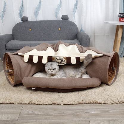 Foldable Cat Tunnel House - Paws Discovery 