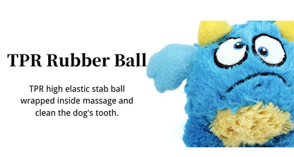 Fluffy Squeaker Monster Ball Toy - Paws Discovery 