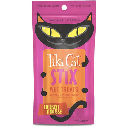 Tiki Cat Stix Wet Treats GF Chicken Mousse 3 oz - Paws Discovery 