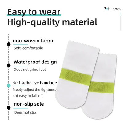 Disposable Water Resistance Pet Socks - Paws Discovery 