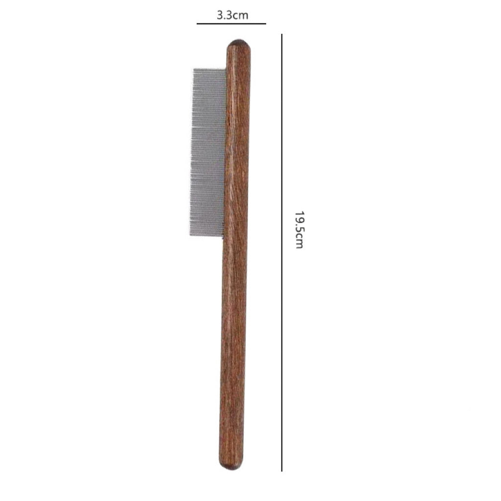 Cat and Dog Hair Brush Comb With Wood Handle