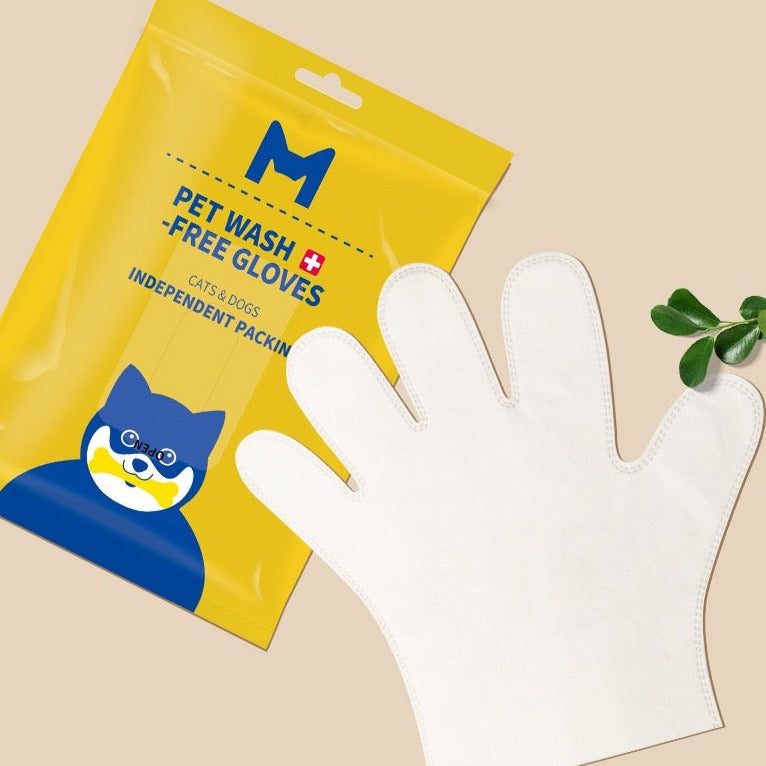 Disposable Rinse Free Pet Washing Gloves