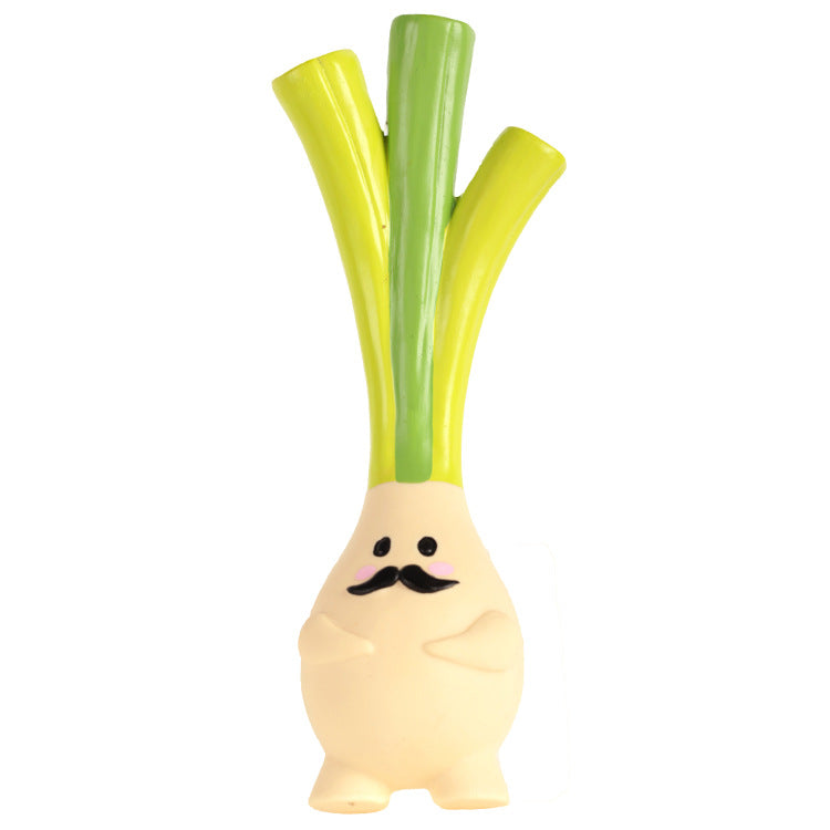Non-Toxic Latex Squeaker Vegetable Toy