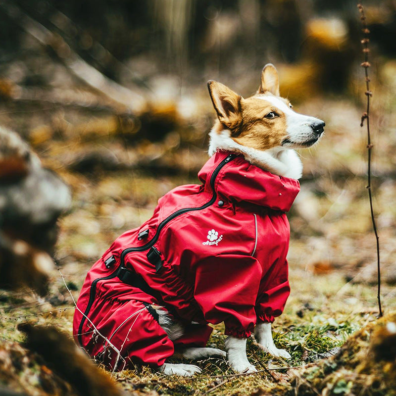 Four Legs Waterproof Windproof Bodysuit Jacket - Paws Discovery 