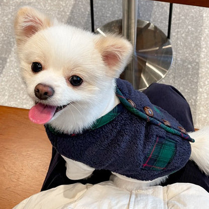 Christmas Fleece Vest with Scarf - Paws Discovery 