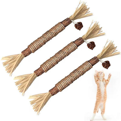 1 pc Catnip Chewing Sticks with Silvervine Stick - Paws Discovery 