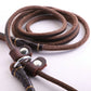 P Chain Training Leather Leash 4 ft. for Small Breed