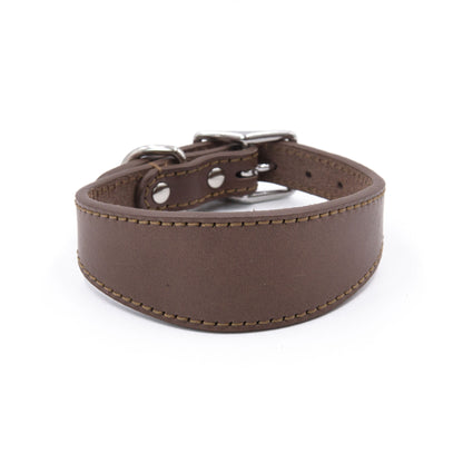 Wide Leather Collar - Paws Discovery 