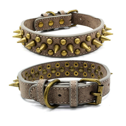 Anti-bite Sharp Spiked Studded Dog Collar - Paws Discovery 