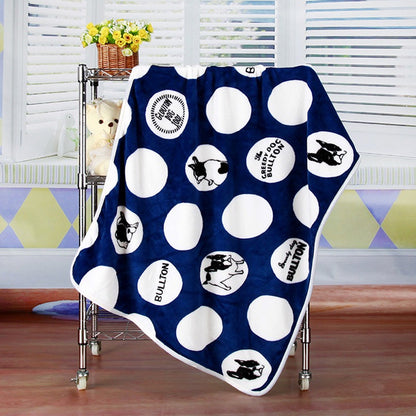 Frenchie Prints Velvet Blanket - Paws Discovery 