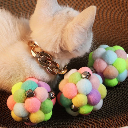 Pom Pom Cat Ball with Bells - Paws Discovery 