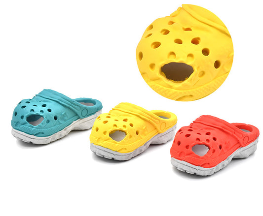 Slipper-Natural Rubber Dog Toy for Aggressive Chewers
