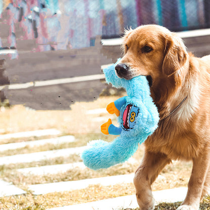 Fluffy Squeaker Monster Chew Toy - Paws Discovery 