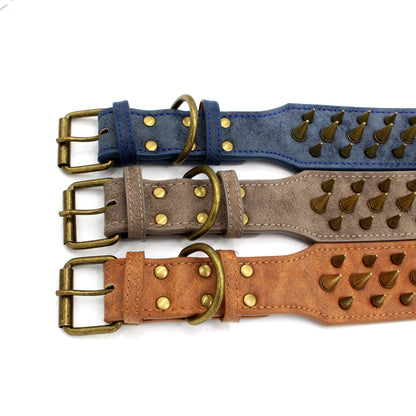 Anti-bite Sharp Spiked Studded Dog Collar - Paws Discovery 