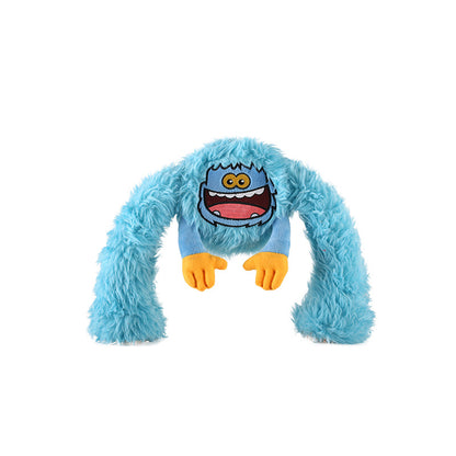 Fluffy Squeaker Monster Chew Toy - Paws Discovery 