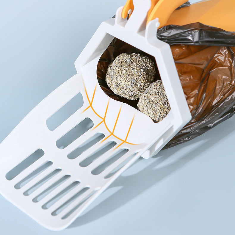 Cat Litter Scoop Shovel with Bag Holder - Paws Discovery 