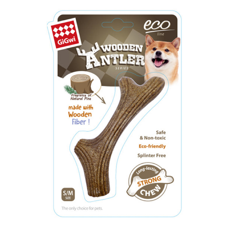 Wooden Antler Dog Chewy