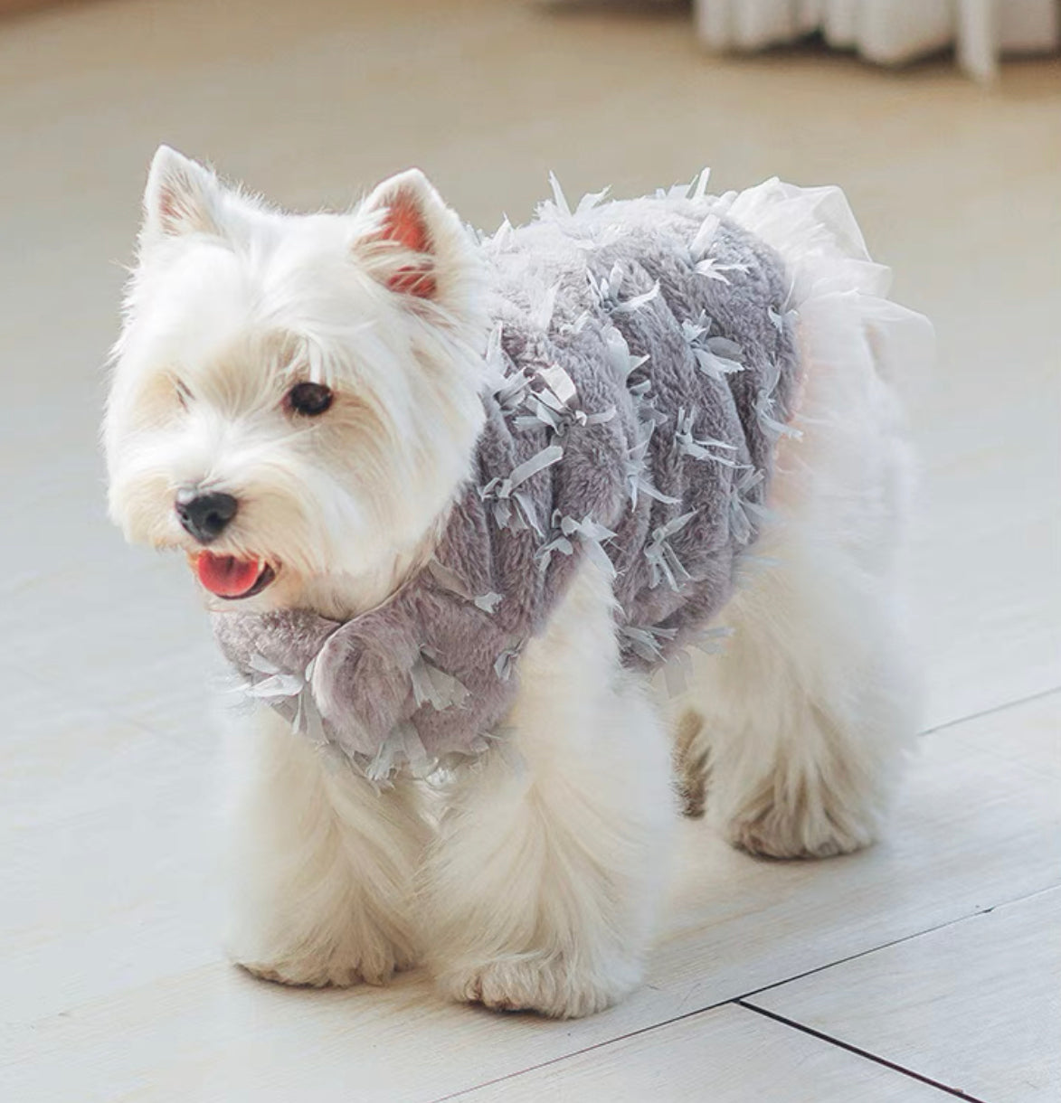 Faux Fur Pet Dress