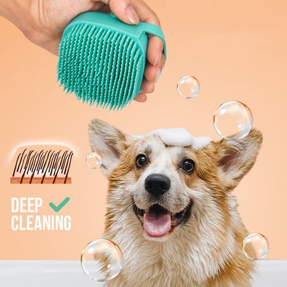 Silicone Pet Shower Brush - Paws Discovery 