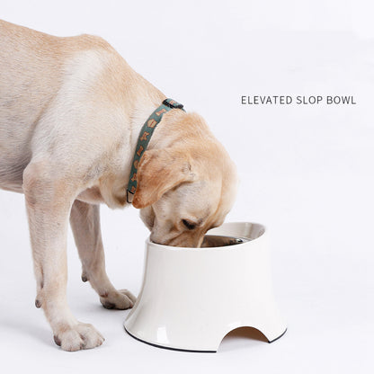 Elevated Slop Stainless Steel Bowl - Paws Discovery 
