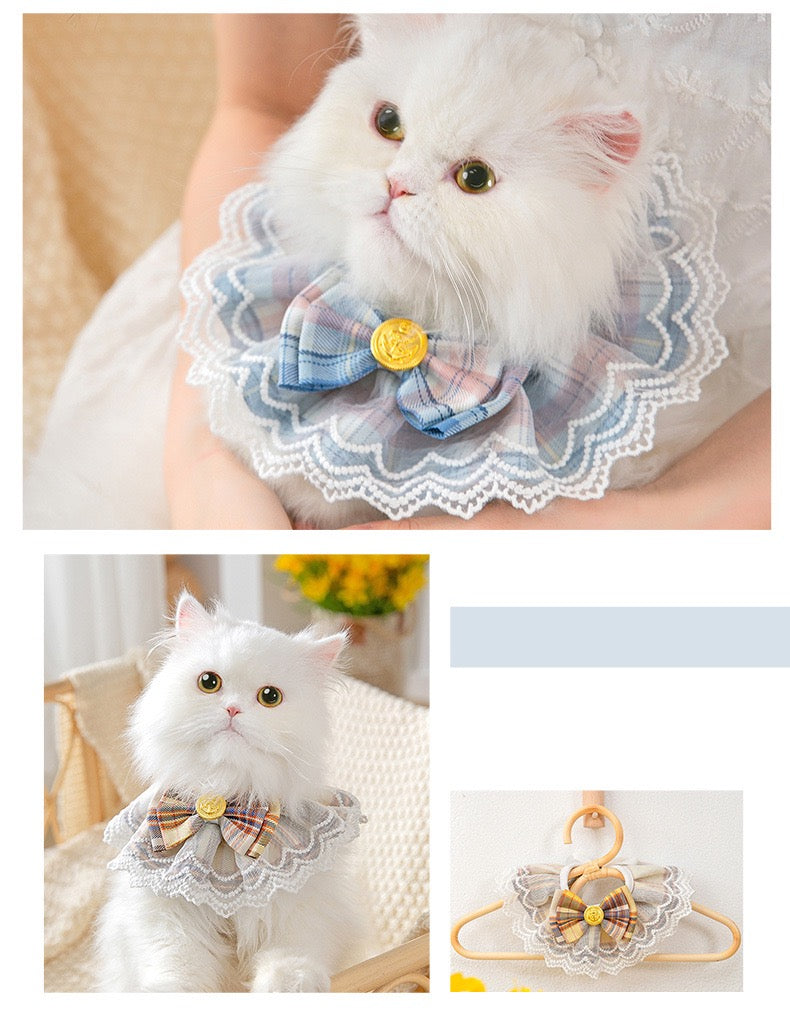 Luxury Handmade Lace Bandana For Small Animals