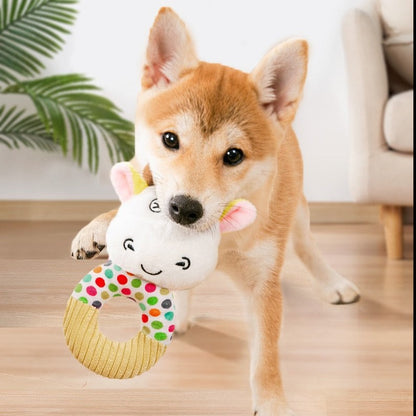 Squeaky Plush Toy For Dogs and Cats - Paws Discovery 