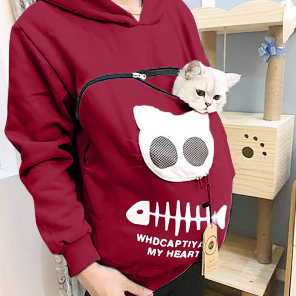 Pet Carrier Hoodie Sweater