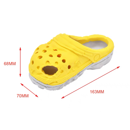 Slipper-Natural Rubber Dog Toy for Aggressive Chewers - Paws Discovery 