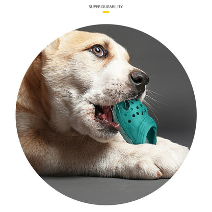 Slipper-Natural Rubber Dog Toy for Aggressive Chewers - Paws Discovery 