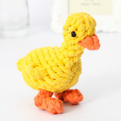 Hand made dog chew toy duck