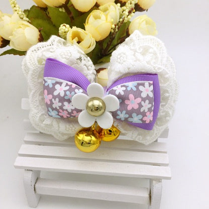 Luxury Handmade Bow Tie Collar For Small Animals - Paws Discovery 