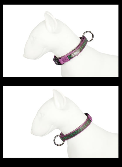 Night Reflective Dog Collar - Paws Discovery 