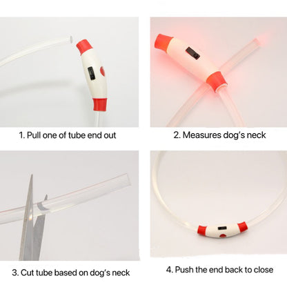 USB Rechargeable LED Flashing Pet Collar - Paws Discovery 
