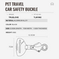 Pet Car Seat Belt Safety Buckle Lock
